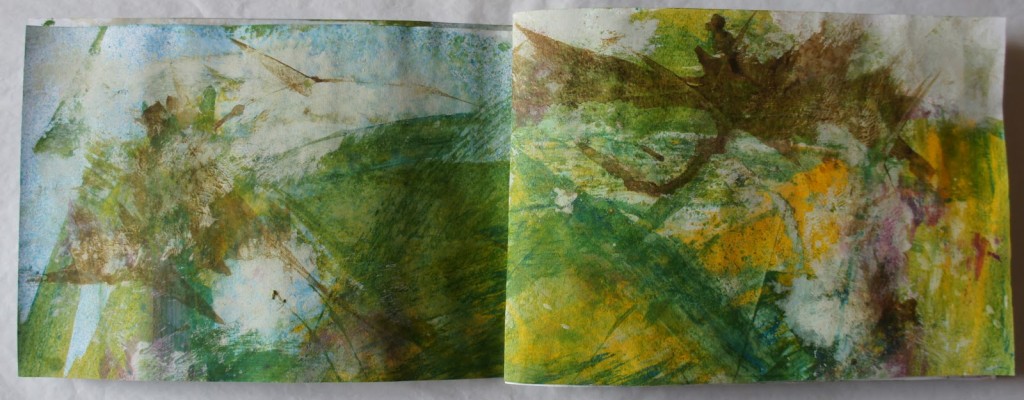 An ongoing project: Spring colours in a hand-made journal