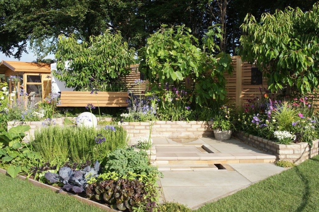 An excellent example of a Show Garden incorporating flowers and edibles