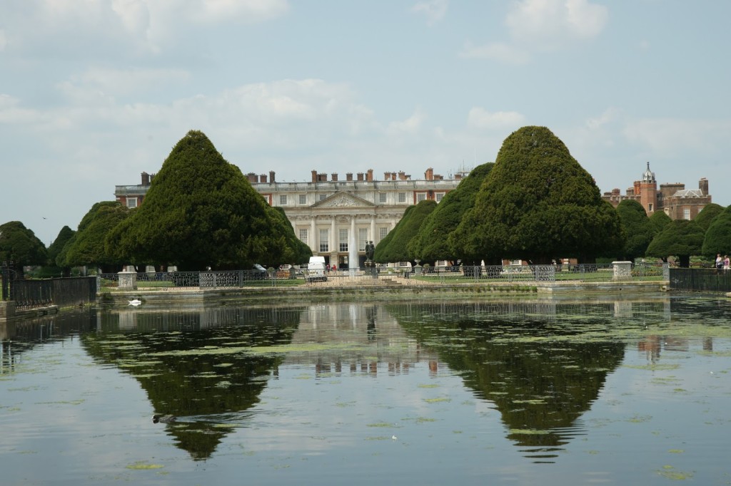 A very special location (Hampton Court Palace) - the RHS Show spans both side of the 'long water'