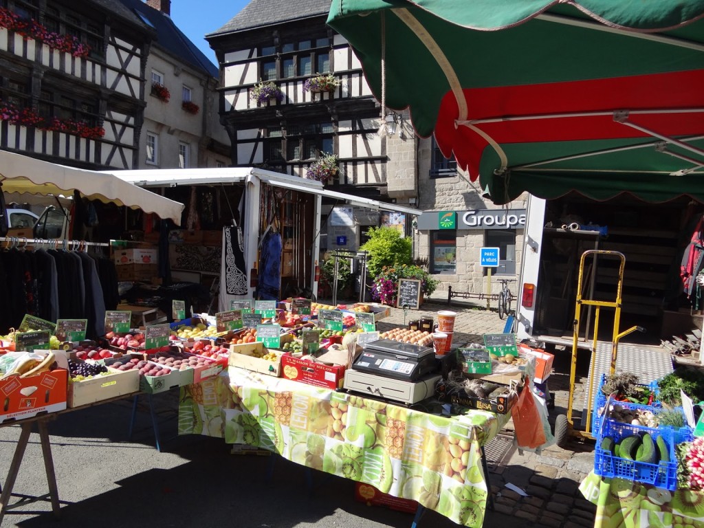 A typical French market stall