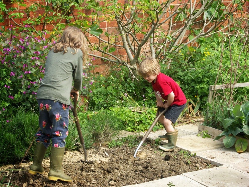 Properly proportioned tools are easiest for the grandchildren