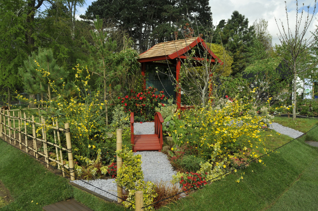 Ephemeral Perennial Delights are apparent in this show garden at the 2014 RHS Cardiff Flower Show