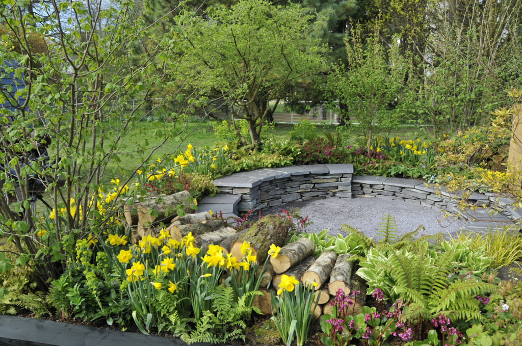 Beautifully executed, this garden is structured to benefit Blind Veterans UK and other visually impaired organisations throughout England and Wales