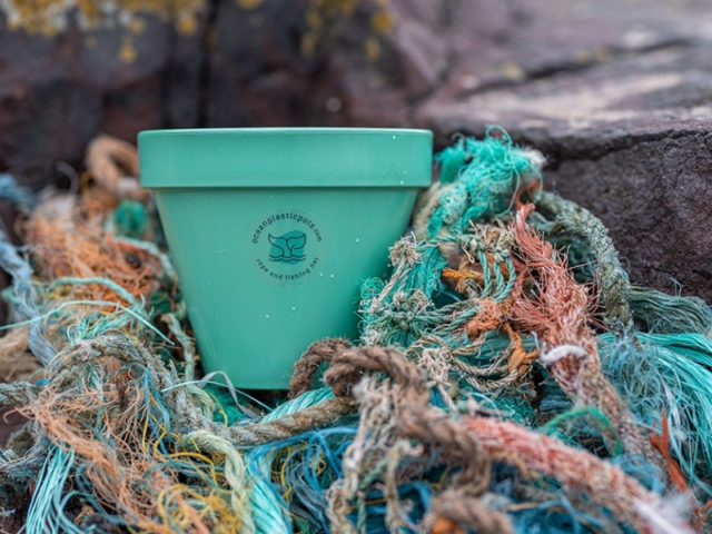 Green Ocean Plastic Pots